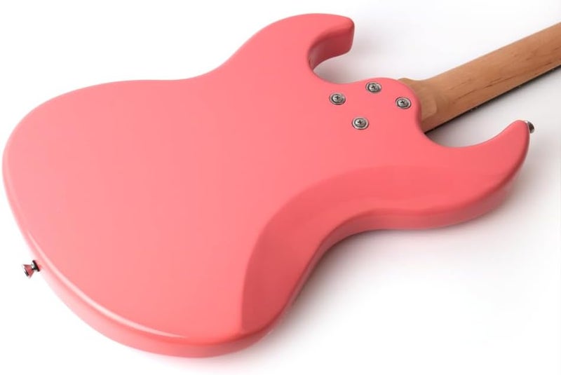 demusea Short Scale 36 Inch 3/4 Electric Mini Guitar Pink Color For Beginner Starter Travel Portable Practic With Gig Bag And Strap Phoenix Body Maple Neck - Image 5
